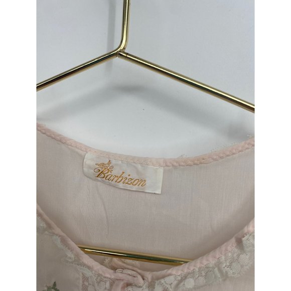 Barbizon Vintage Lace and Embroidered Pajama Gown - Picture 4 of 8